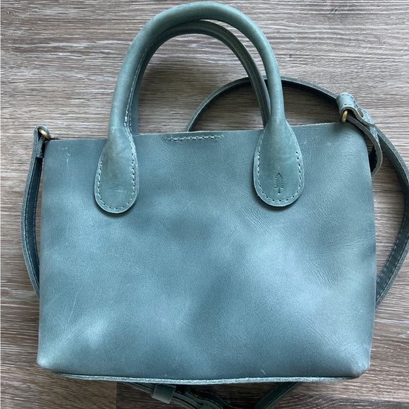 Portland Leather Crossbody Tote + Matching card holder - Picture 4 of 14